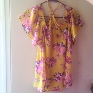 Sienna sky floral silky blouse